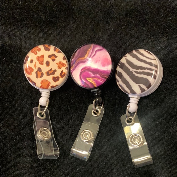 Set of Three Stylish Badge Reels - Picture 1 of 1